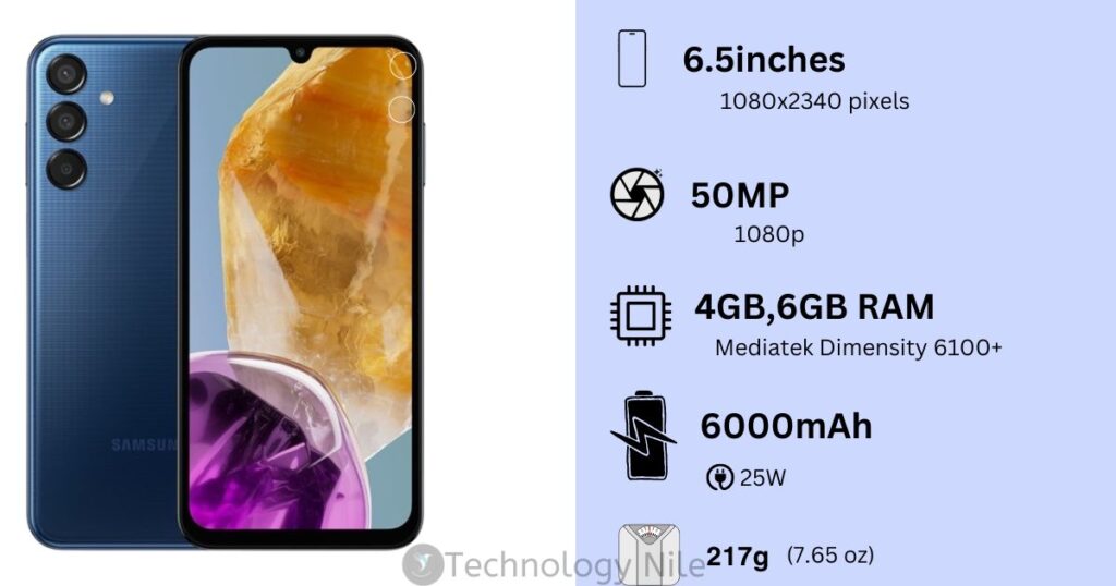 SAMSUNG M15 5G da 128GB in 3 Rate da 59,00€ Senza Interessi