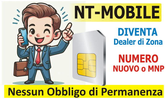 Scheda Sim NT-MOBILE senza obbligo di permanenza