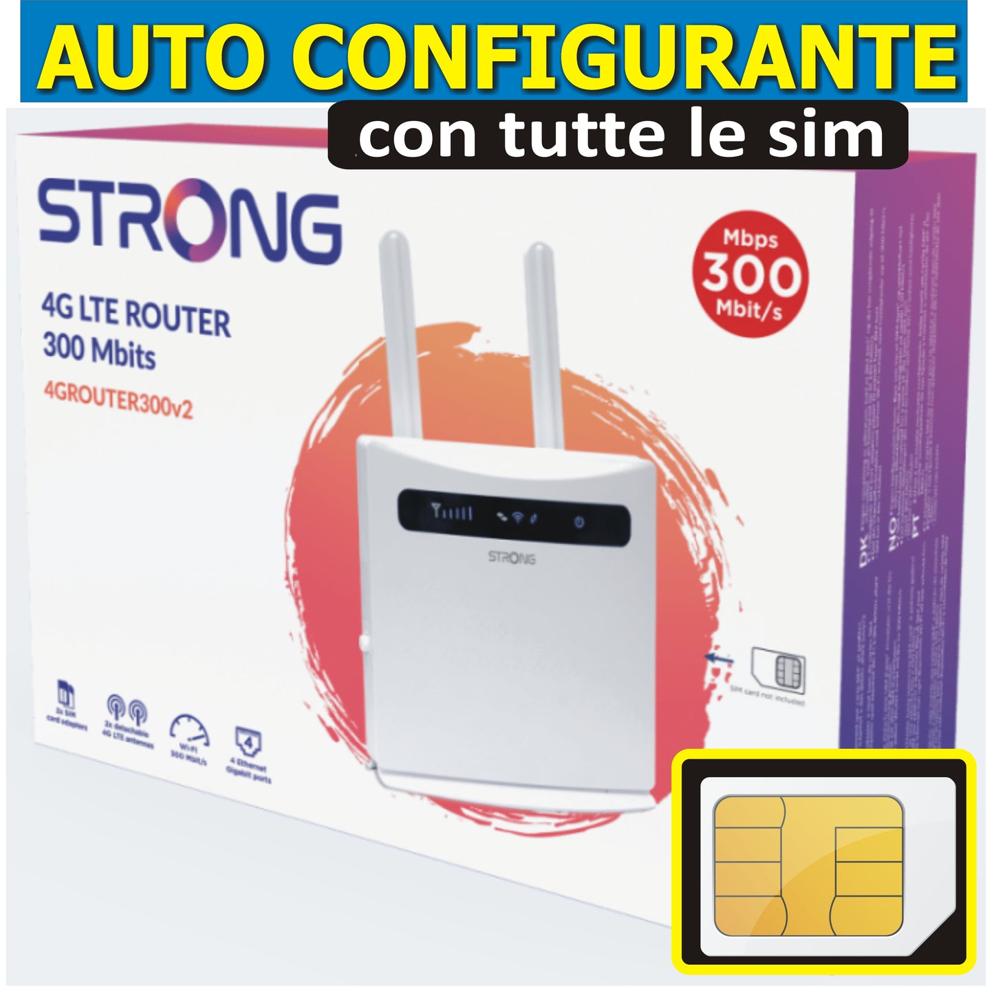 Modem STRONG con Slot SIM 4G pronto all'uso