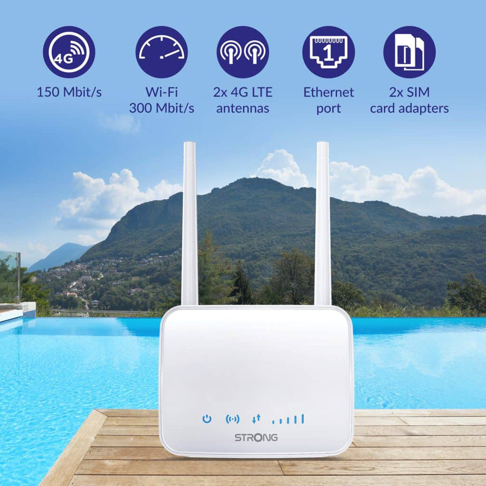 Modem STRONG 350M + SIM 150 GIGA VODAFONE a 9,99€ al mese