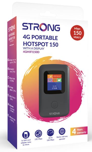 POCKET WIfi STRONG TASCABILE + SIM 150 GIGA VODAFONE a 9,99€ al mese