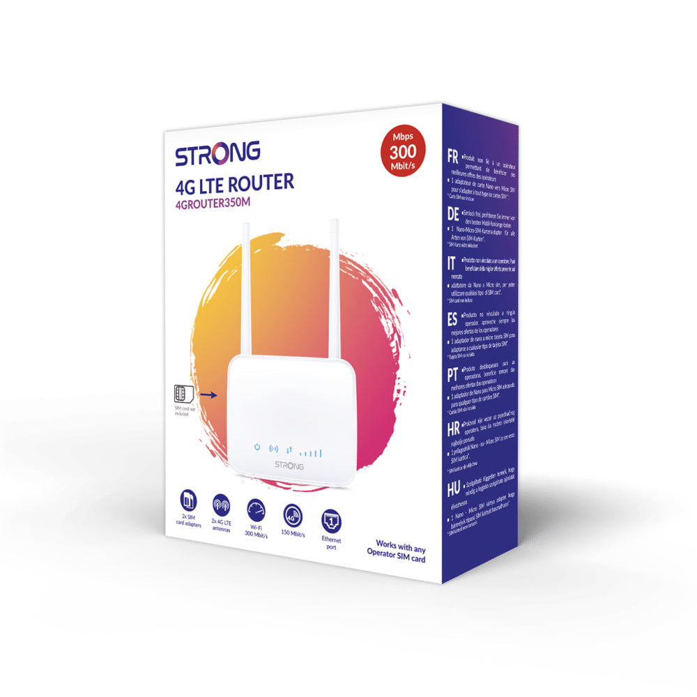 Modem STRONG 350M con Slot SIM 4G pronto all'uso