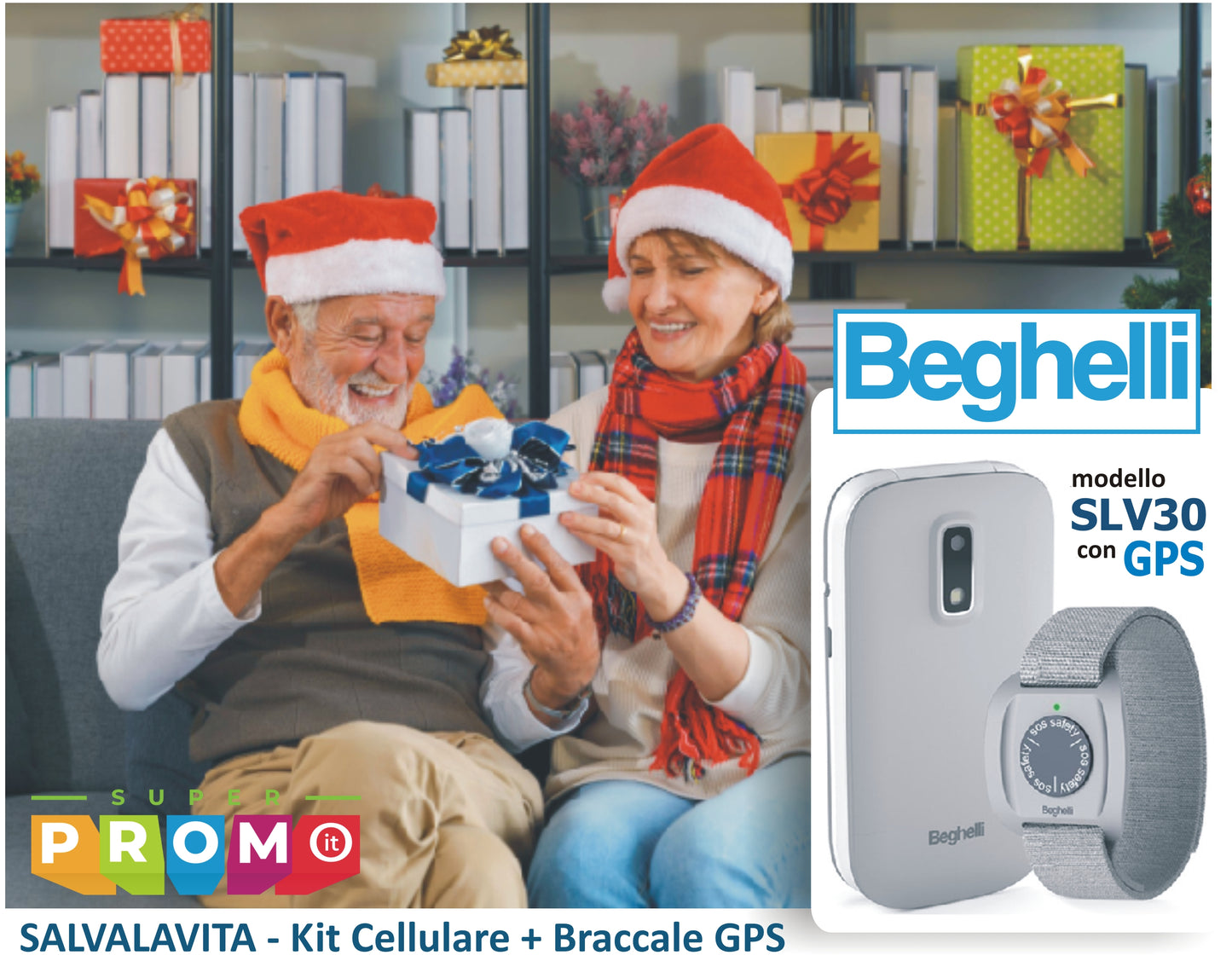 Beghelli Telefono + Braccialetto Salvalavita