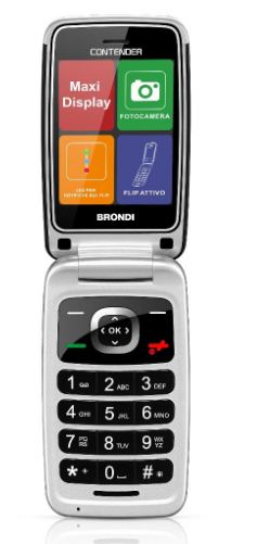 Cellulare BRONDI CONTENDER Ultra Sottile con LED sul Flip