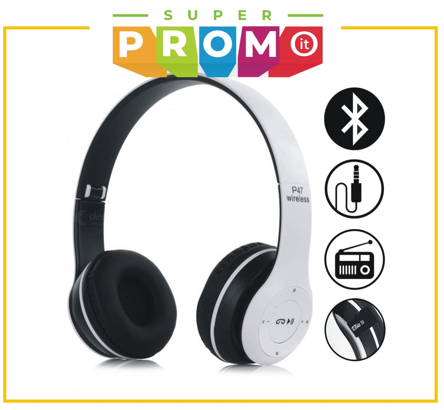 Cuffia Wireless 5.0 Con Comandi MP3 HOCO P47