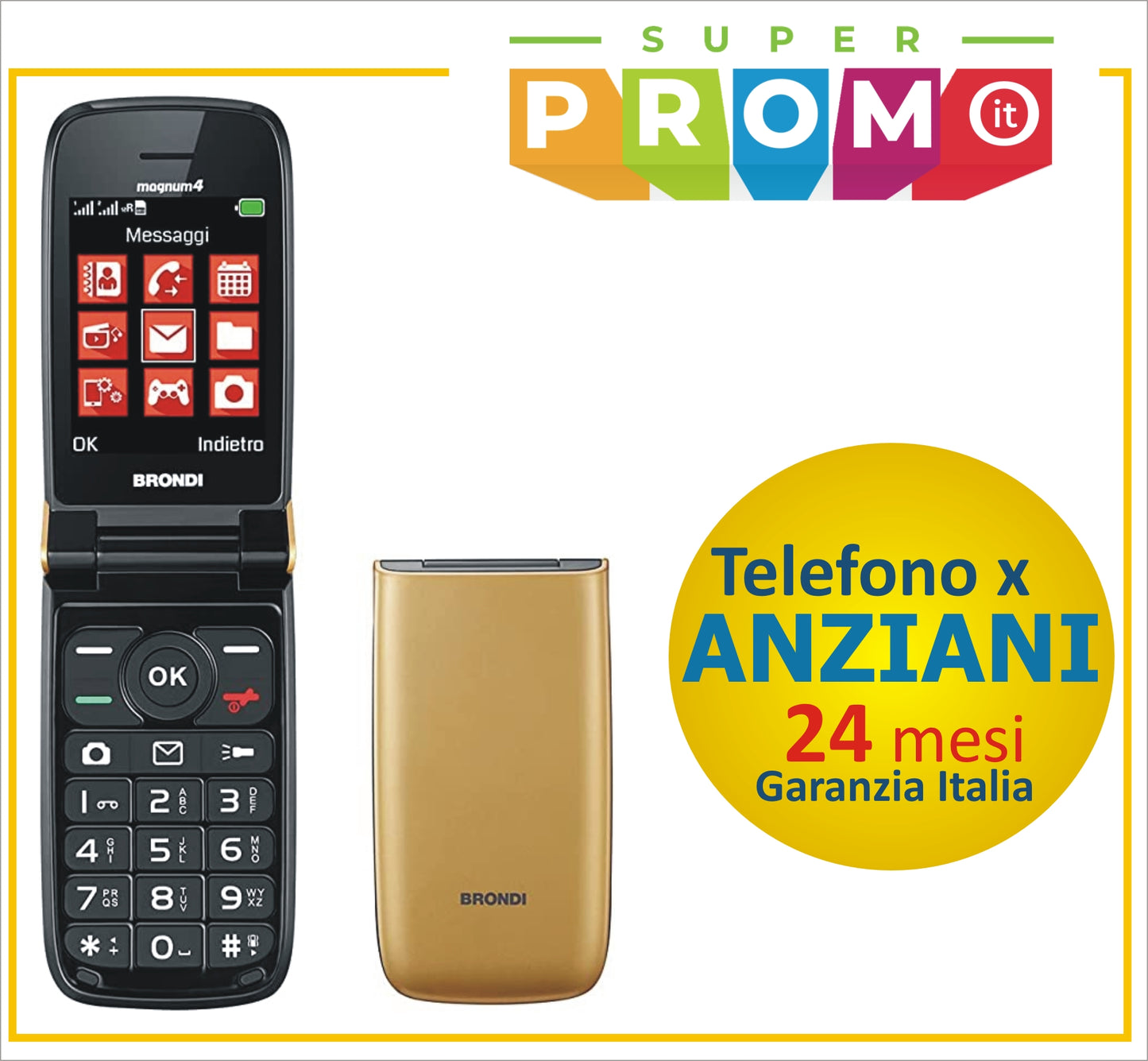 Cellulare BRONDI MAGNUM 4 - Maxi Display