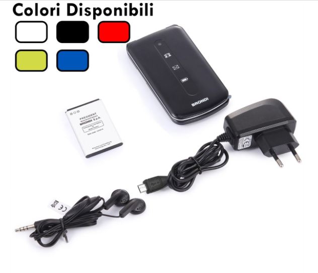 Cellulare BRONDI PRESIDENT - Ultra Sottile con Led