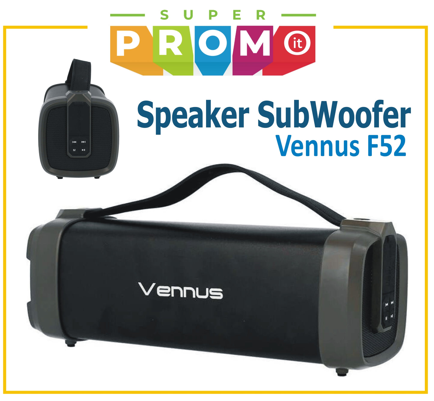 Cassa Speaker Subwoofer portatile wireless Vennus F52