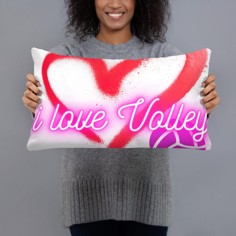 Cuscino "i love Volley" bianco