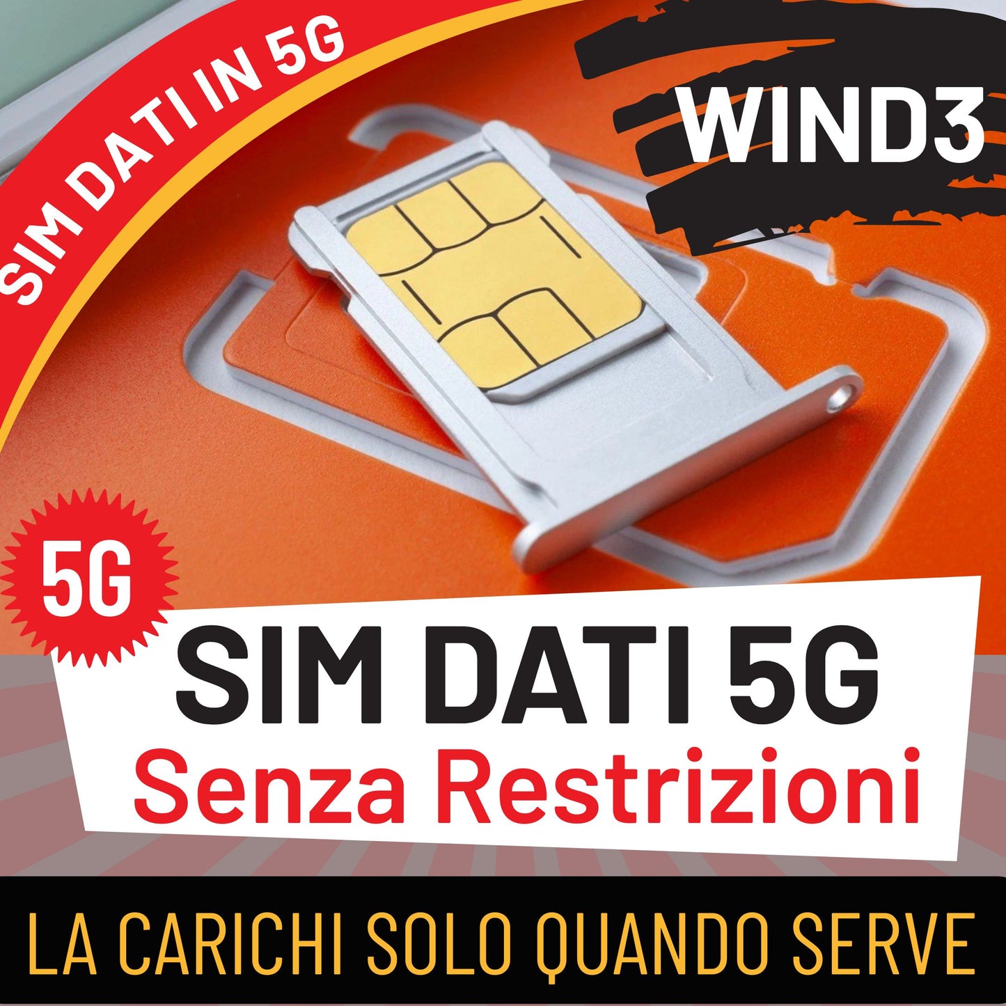 SIM DATI IN 5G SENZA RESTRIZIONI PER HOTSPOT e GAMING - GIGA ILLIMITATI IN 5G