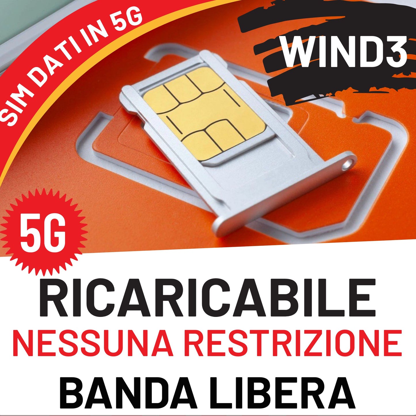 SIM DATI IN 5G SENZA RESTRIZIONI PER HOTSPOT e GAMING - GIGA ILLIMITATI IN 5G