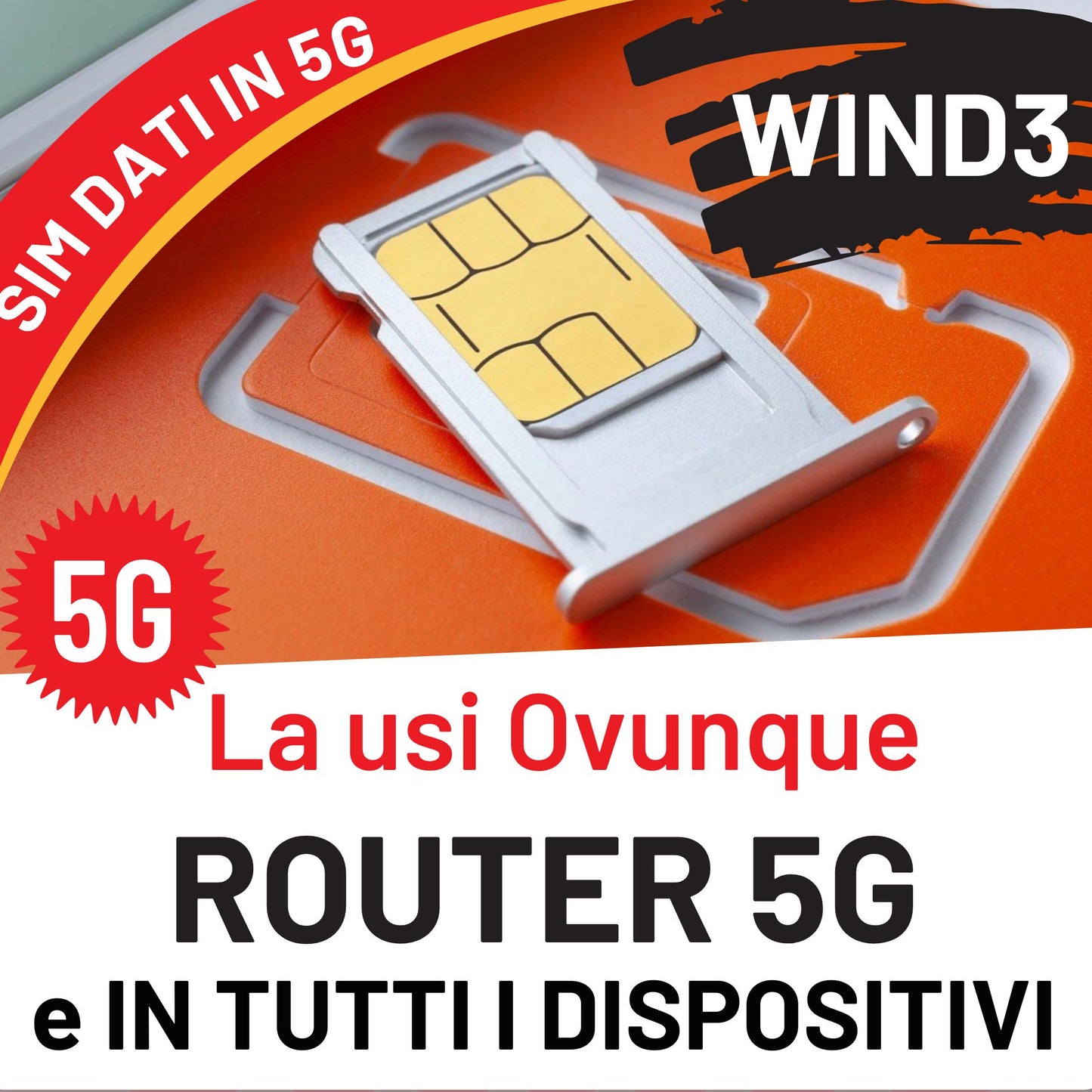 SIM DATI IN 5G SENZA RESTRIZIONI PER HOTSPOT e GAMING - GIGA ILLIMITATI IN 5G