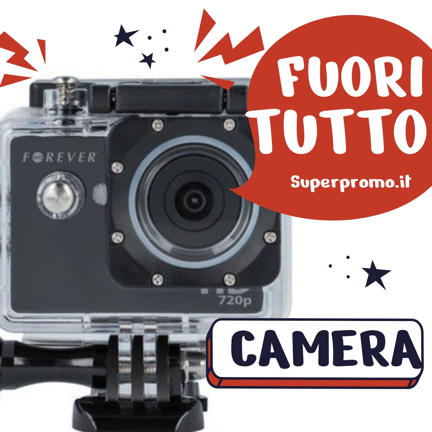 Sport camera HD Forever SC-100 Water Resistant 720P HD