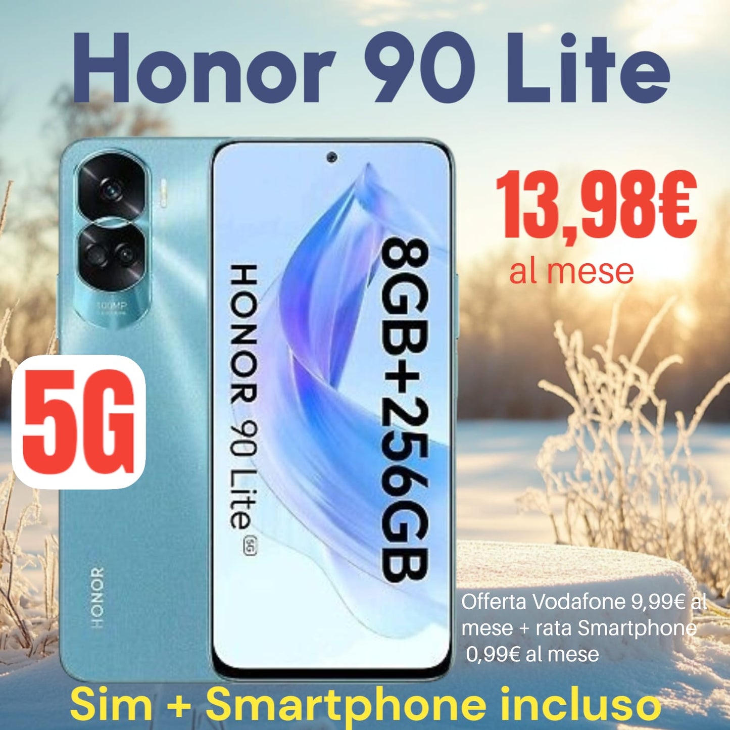 SIM + SMARTPHONE MOTOROLA G04 Android a 10,98€ al mese