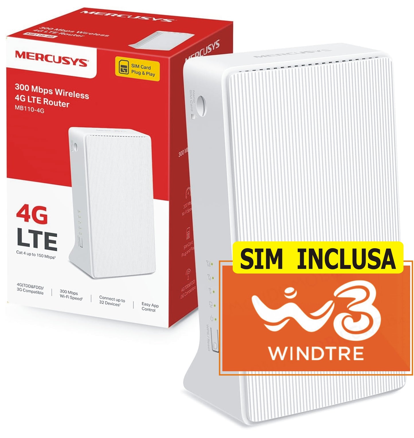 MERCUSYS [by TP-Link] Router WiFi + GIGA ILLIMITATI a 10,99€/mese