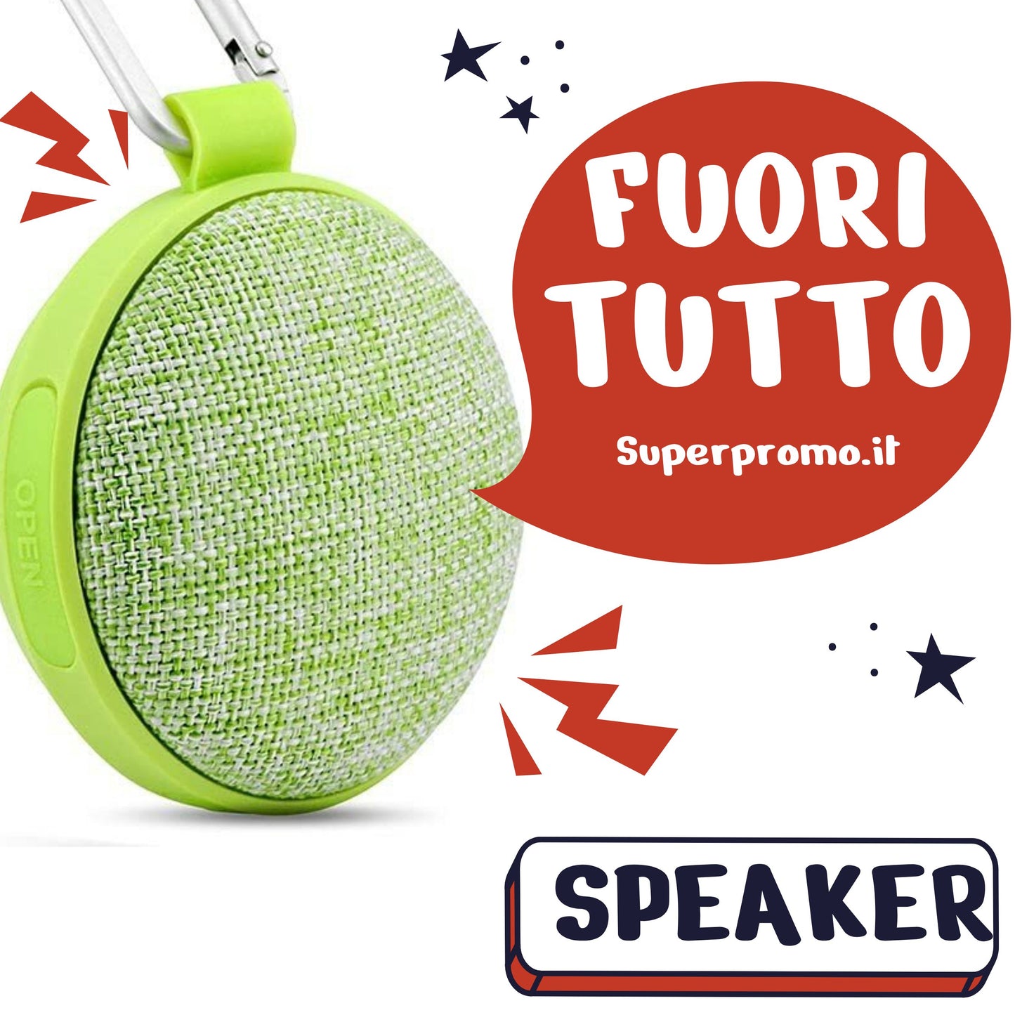 Cassa Speaker bluetooth Musica Fonex ROPE 3W Vivavoce Radio
