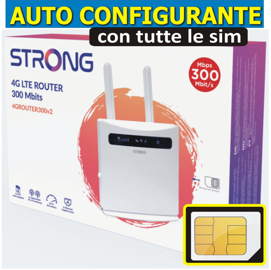Modem STRONG con Slot SIM 4G pronto all'uso