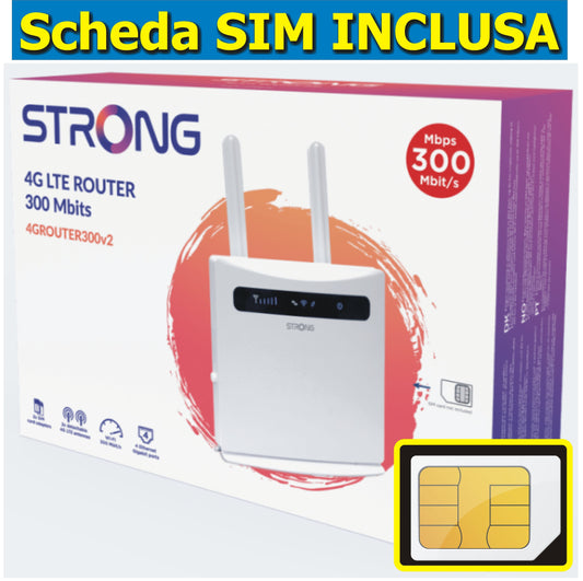Modem STRONG + SIM 200GB Ricaricabile a 7,99€ al mese