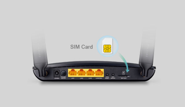 Modem TP-Link con Slot SIM 4G pronto all'uso