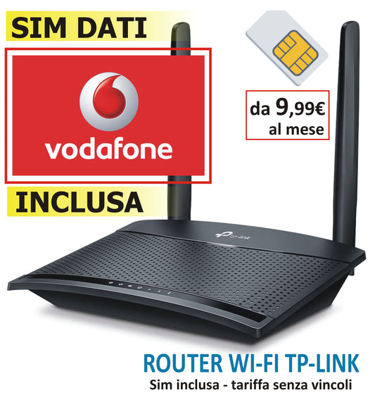 TP-LINK - MODEM ROUTER WIFI 4G + Sim Dati VODAFONE da 9,99€ al mese