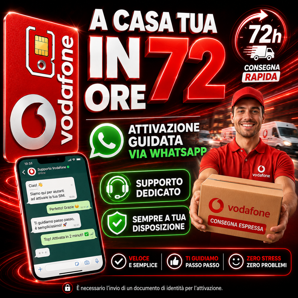 SIM DATI VODAFONE con GIGA ILLIMITATI in 5G in ITALIA e in tutta EUROPA