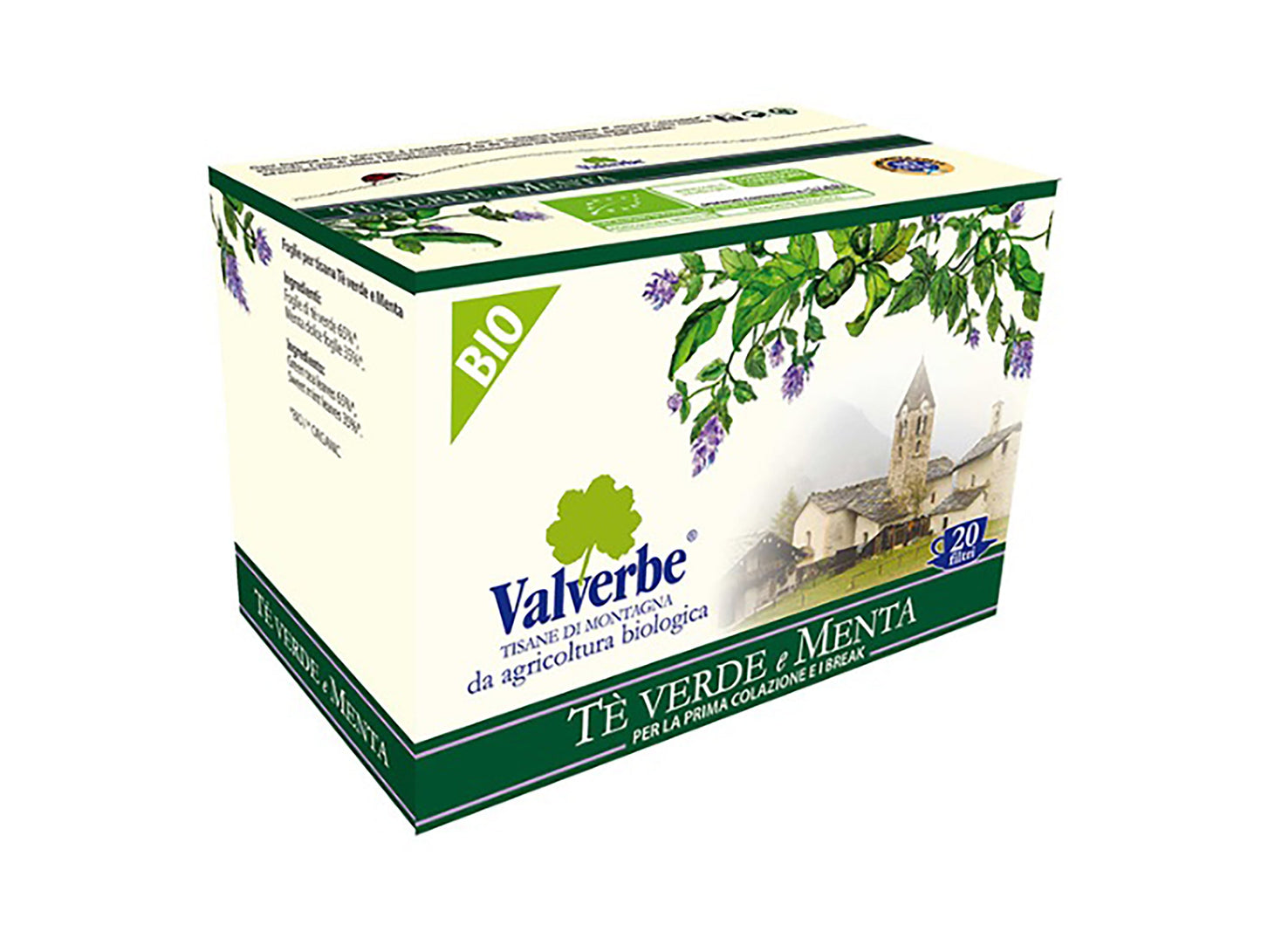 Tè Verde e Menta bio Valverbe-30g-20Filtri